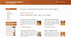 Desktop Screenshot of magasins-de-parquet.be