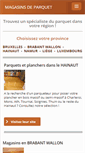 Mobile Screenshot of magasins-de-parquet.be