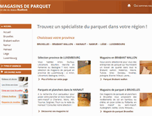Tablet Screenshot of magasins-de-parquet.be